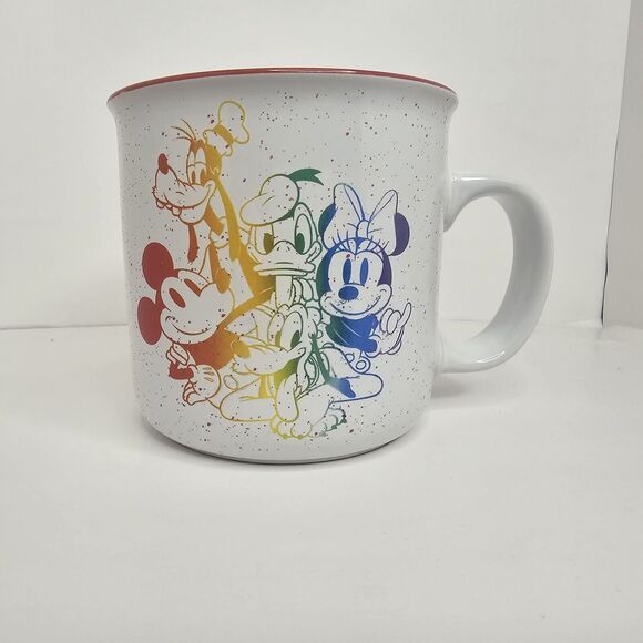Disney Other - Disney Rainbow Collection Mickey & Friends LOVE 20oz Tea Coffee Mug